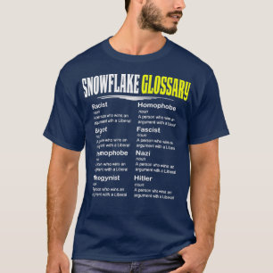 Funny Conservative Design Snowflake Glossar T-Shirt