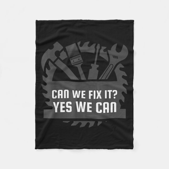 Funny Construction Worker, Bob The Builder Gag Gif Fleecedecke (Vorderseite)