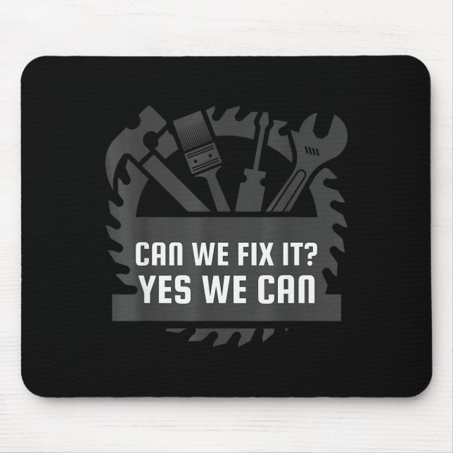 Funny Construction Worker, Bob The Builder Gag Gif Mousepad (Vorne)