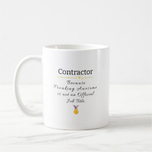 Funny Contractor Gift Tasse - Bewertung vorhanden