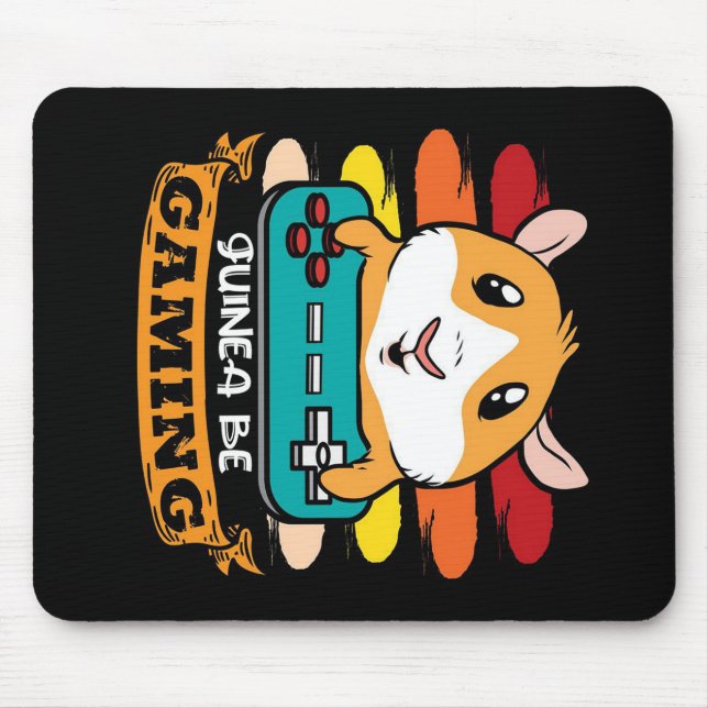 Funny Controller Guinea Pig Gift Liebhaber Mousepad (Vorne)