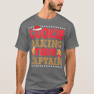 Funny Cookie Baking Team Kapitän Gingerbread Chris T-Shirt