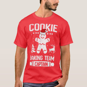 Funny Cookie Baking Team Kapitän Gingerbread Chris T-Shirt