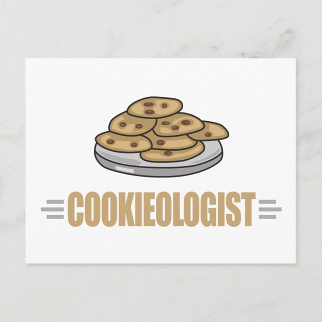 Funny Cookie Lover Postkarte (Vorderseite)