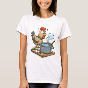 Funny Cooking Chicken Schürze - Hen Making Soul T-Shirt