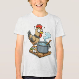 Funny Cooking Chicken Schürze - Hen Making Soul Tri-Blend Shirt