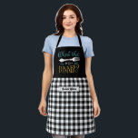 Funny Cooking Fork Pub Schwarz-weiß Kariert Schürze<br><div class="desc">Lustvolle und coole Schürze, um das Kochen noch angenehmer zu machen. Personalisiertes Geschenk für Familie und Freunde, die Liebe Kochen, Backen und probieren neue Rezepte in der Küche. Passen Sie die Formulierung an Ihren Anlass an. Mit dem Design-Tool können Sie den Schriftart-, Schriftart- und Schriftart-Typ weiter ändern.</div>