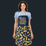 Funny Cooking Pasta La Vista Italienisches Muster Schürze<br><div class="desc">Lustvolle und coole Schürze,  um das Kochen noch angenehmer zu machen. Personalisiertes Geschenk für Familie und Freunde,  die Liebe Kochen,  Backen und probieren neue Rezepte in der Küche. Passen Sie die Formulierung an Ihren Anlass an. Mit dem Design-Tool können Sie den Schriftart-,  Schriftart- und Schriftart-Typ weiter ändern.</div>