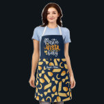 Funny Cooking Pasta La Vista Italienisches Muster Schürze<br><div class="desc">Lustvolle und coole Schürze, um das Kochen noch angenehmer zu machen. Personalisiertes Geschenk für Familie und Freunde, die Liebe Kochen, Backen und probieren neue Rezepte in der Küche. Passen Sie die Formulierung an Ihren Anlass an. Mit dem Design-Tool können Sie den Schriftart-, Schriftart- und Schriftart-Typ weiter ändern.</div>