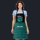 Funny Cooking Stew Puff Black Turquoise Kariert Schürze<br><div class="desc">Lustvolle und coole Schürze, um das Kochen noch angenehmer zu machen. Personalisiertes Geschenk für Familie und Freunde, die Liebe Kochen, Backen und probieren neue Rezepte in der Küche. Passen Sie die Formulierung an Ihren Anlass an. Mit dem Design-Tool können Sie den Schriftart-, Schriftart- und Schriftart-Typ weiter ändern.</div>