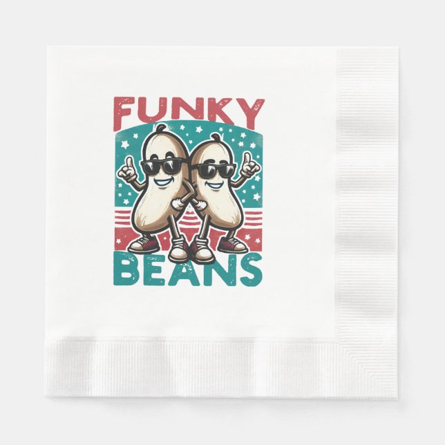 Funny Cool Beans Serviette (Vorderseite)