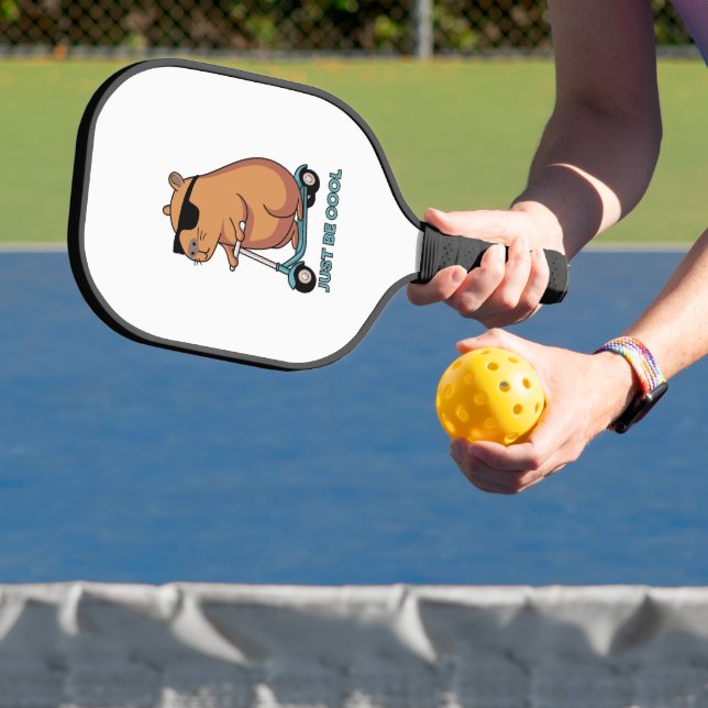 Funny Cool Capybara Scooter Vibes Pickleball Schläger (InSitu)