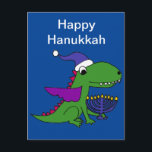 Funny Cool Dragon und Menorah Happy Hanukkah Art Feiertagspostkarte<br><div class="desc">Unglaublich witzig niedlicher Drache mit Menorah Kerzen Original Kunst Happy Hanukkah Design ist fabelhaft für alle,  die Liebe Drachen und Feiern Hanukkah Urlaub.</div>