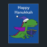 Funny Cool Dragon und Menorah Happy Hanukkah Art Feiertagspostkarte<br><div class="desc">Unglaublich witzig niedlicher Drache mit Menorah Kerzen Original Kunst Happy Hanukkah Design ist fabelhaft für alle,  die Liebe Drachen und Feiern Hanukkah Urlaub.</div>