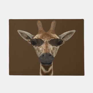 Funny Cool Giraffe Fußmatte