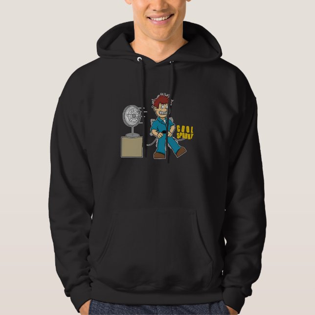Funny Cool Sparky For Electricians Hoodie (Vorderseite)