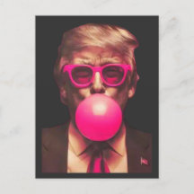 Funny Cool Trump Bubble Gum Pink
