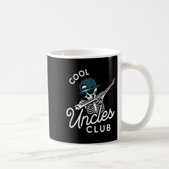 Funny Cool Uncles Club Shirt Funny Skeleton Uncle  Kaffeetasse (Rechts)
