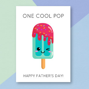 Funny Cooler Pop Pun Vatertag Card Karte