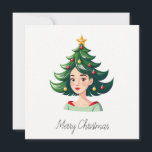 Funny Cooles Comic Minimalistisch Moderner Weihnac Feiertagskarte<br><div class="desc">Weihnachtsbällchen</div>