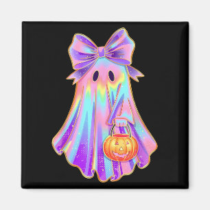 Funny Coquette Bow Ghost Pumpkin Halloween Soky Se Magnet