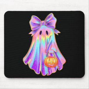 Funny Coquette Bow Ghost Pumpkin Halloween Soky Se Mousepad