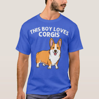 Funny Corgi Art für Jungen Kinder Welsh Corgi Dog T-Shirt