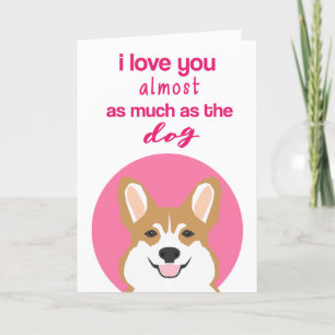 Funny Corgi Carte Saint Valentin