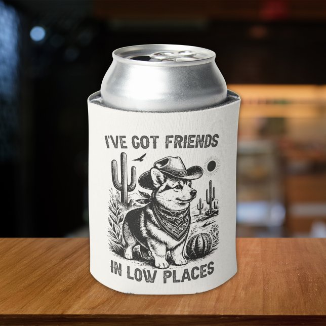 Funny Corgi Cowboy Can Cooler Dosenkühler (Von Creator hochgeladen)