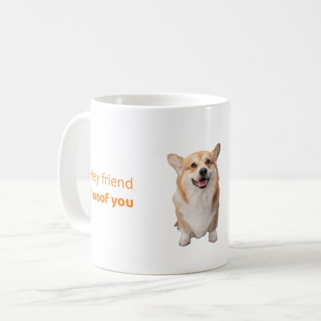 Funny Corgi Dog Mug Gift for Dog Lovers Kaffeetasse (Vorderseite Links)