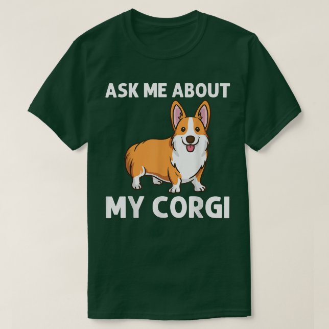 Funny Corgi Kunst für Männer Frauen Walisischer Co T-Shirt (Design vorne)