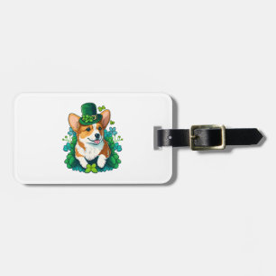 Funny Corgi Lover Kleeblatt Happy St Patricks Day Gepäckanhänger