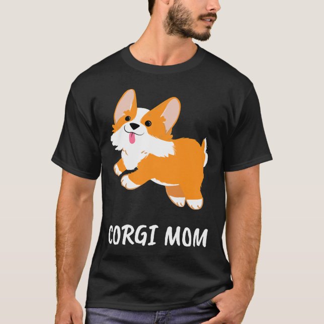 Funny Corgi Mama 966 T-Shirt (Vorderseite)