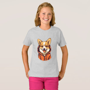 Funny Corgi portant le Sweat - shirt à capuche