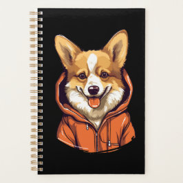 Funny Corgi portant le Sweat - shirt à capuche