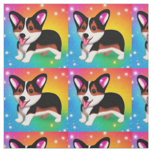 Funny Corgi Puppy Dog Stoff