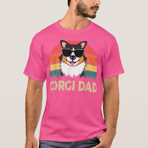 Funny Corgi Vater Pembroke Welsh Tricolor Corgi Ge T-Shirt