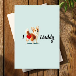 Funny Corgi vom Hintern des Hauses Bum Joke Vather Dankeskarte