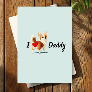 Funny Corgi vom Hintern des Hauses Bum Joke Vather Dankeskarte
