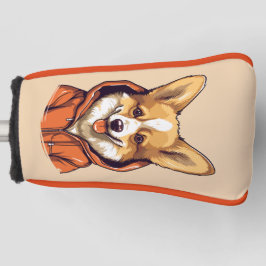 Funny Corgi Wearing Hoodie Golf Headcover