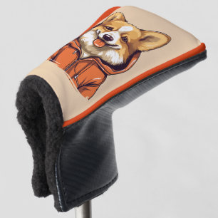 Funny Corgi Wearing Hoodie Golf Headcover