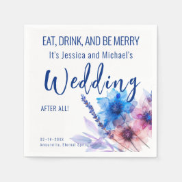 💍 Funny Cornflowers und Lavender Serviette