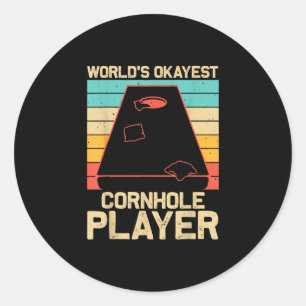 Funny Cornhole Geschenk Beag Beutel Toss Game Spie Runder Aufkleber