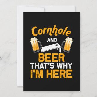 Funny Cornhole Geschenk für Men Cornhole Player Be Einladung