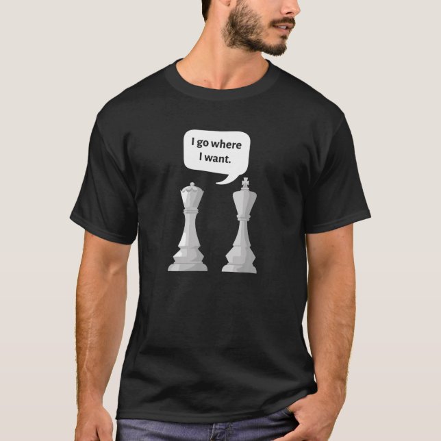 Funny Corny Dad Joke Design For Chess Players T-Shirt (Vorderseite)