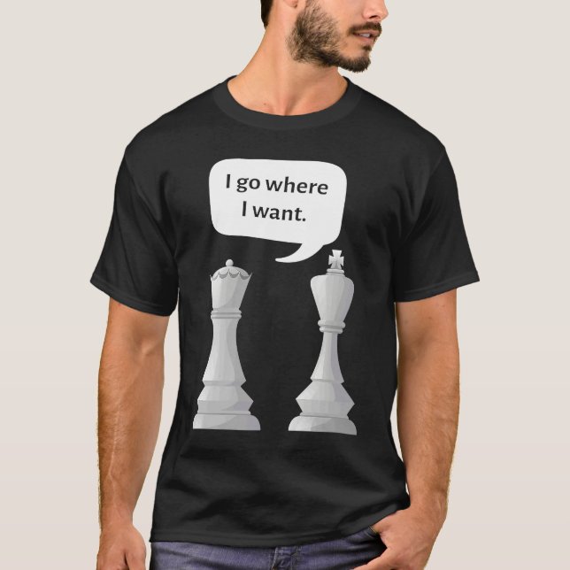 Funny corny dad joke design for chess players T-Shirt (Vorderseite)