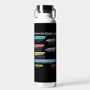 Funny Corporate E-Mail-Zeitschrift Trinkflasche