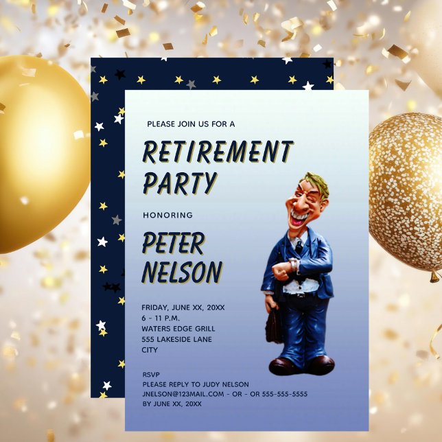 Funny Corporate Retirement Party Invitation Einladung (Funny Corporate Retirement Party Invitation)