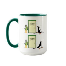 Funny Cosmetic Chirurg Pinguin Patient Cartoon Tas