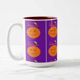 Funny Costume Design Pumpkin Halloween Tasse
